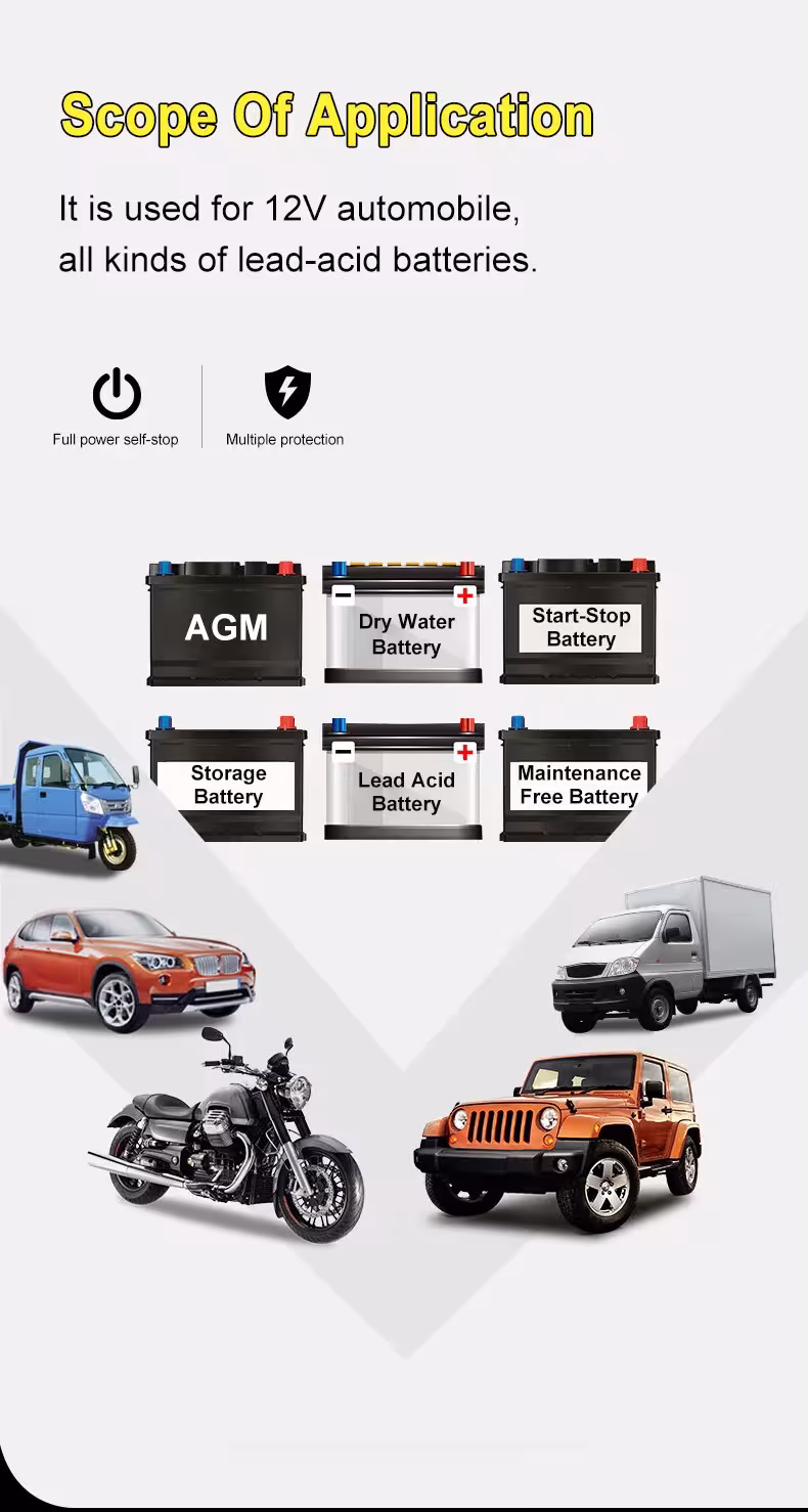 automobilio akumuliatoriaus įkroviklis 12V