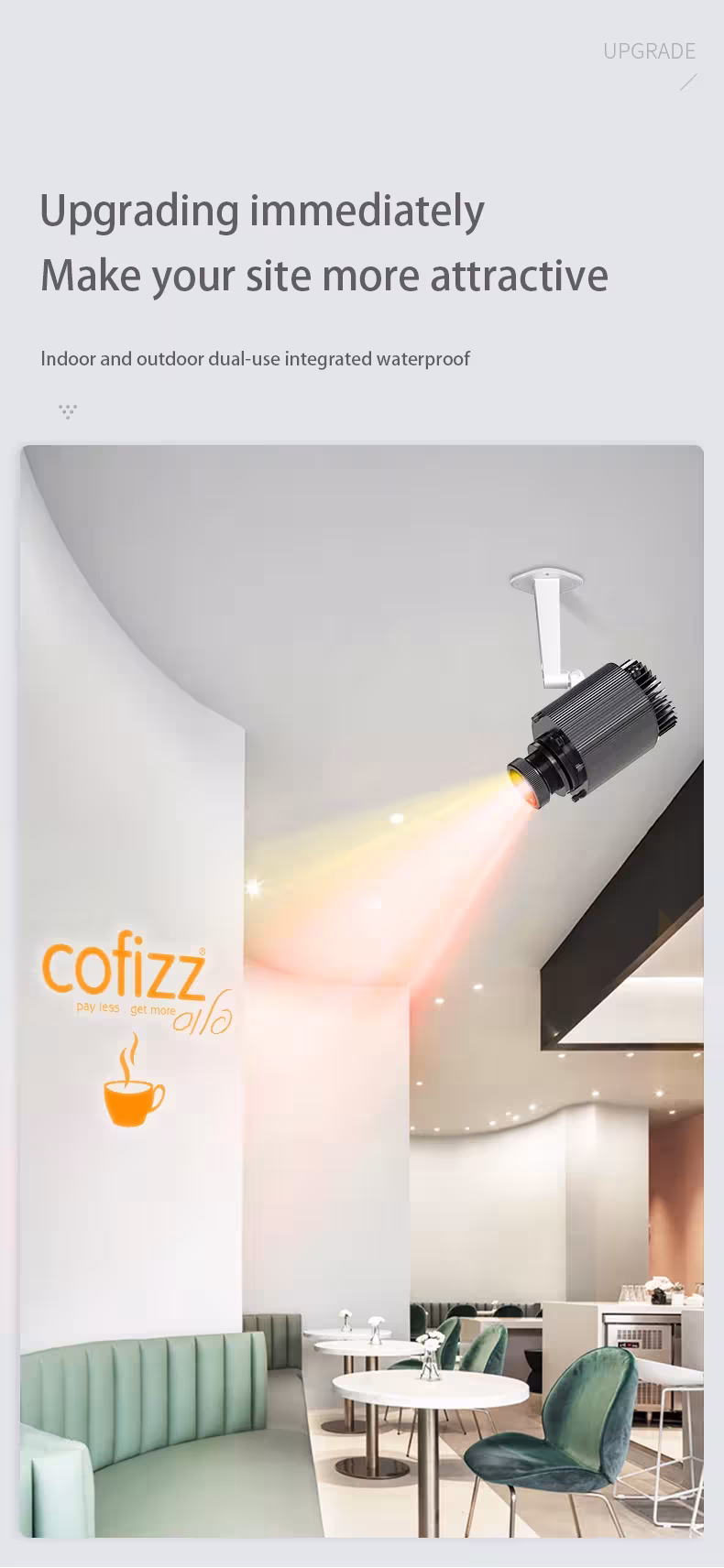 lauko gobo projektorius