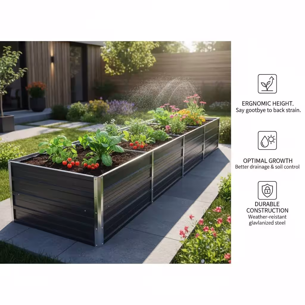 plate-forme surélevée pour jardin