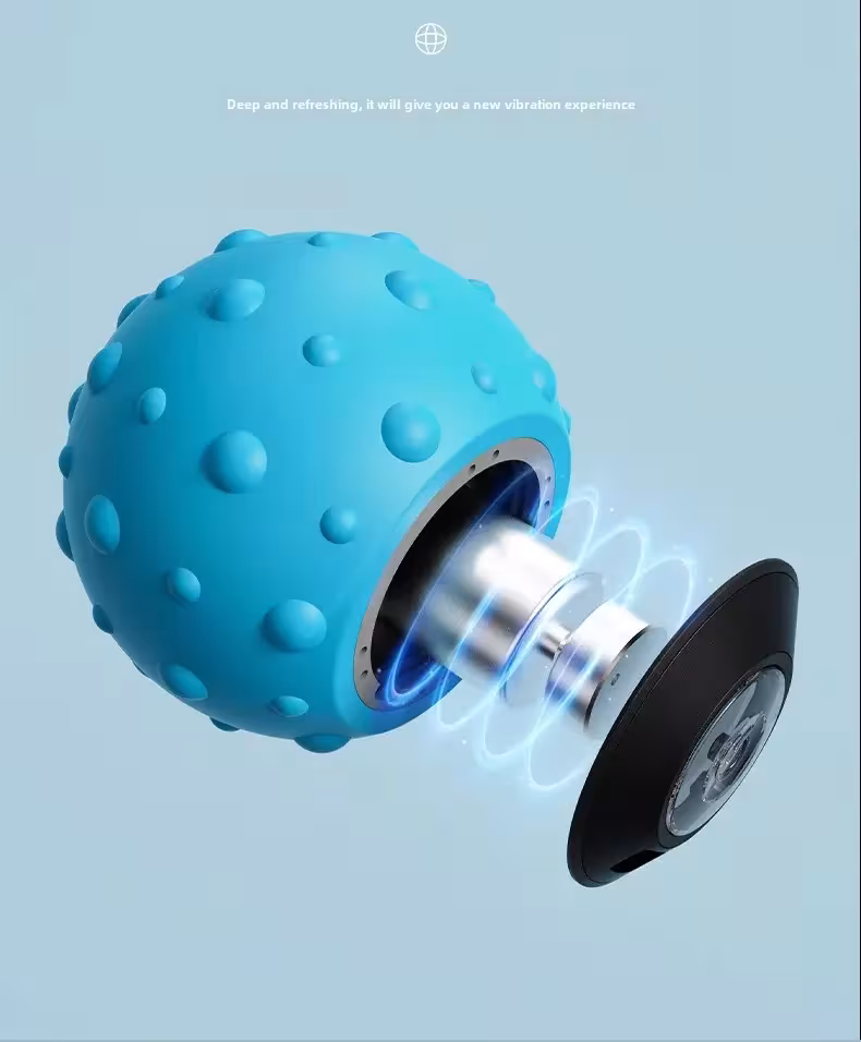 pelota de masaje vibratoria