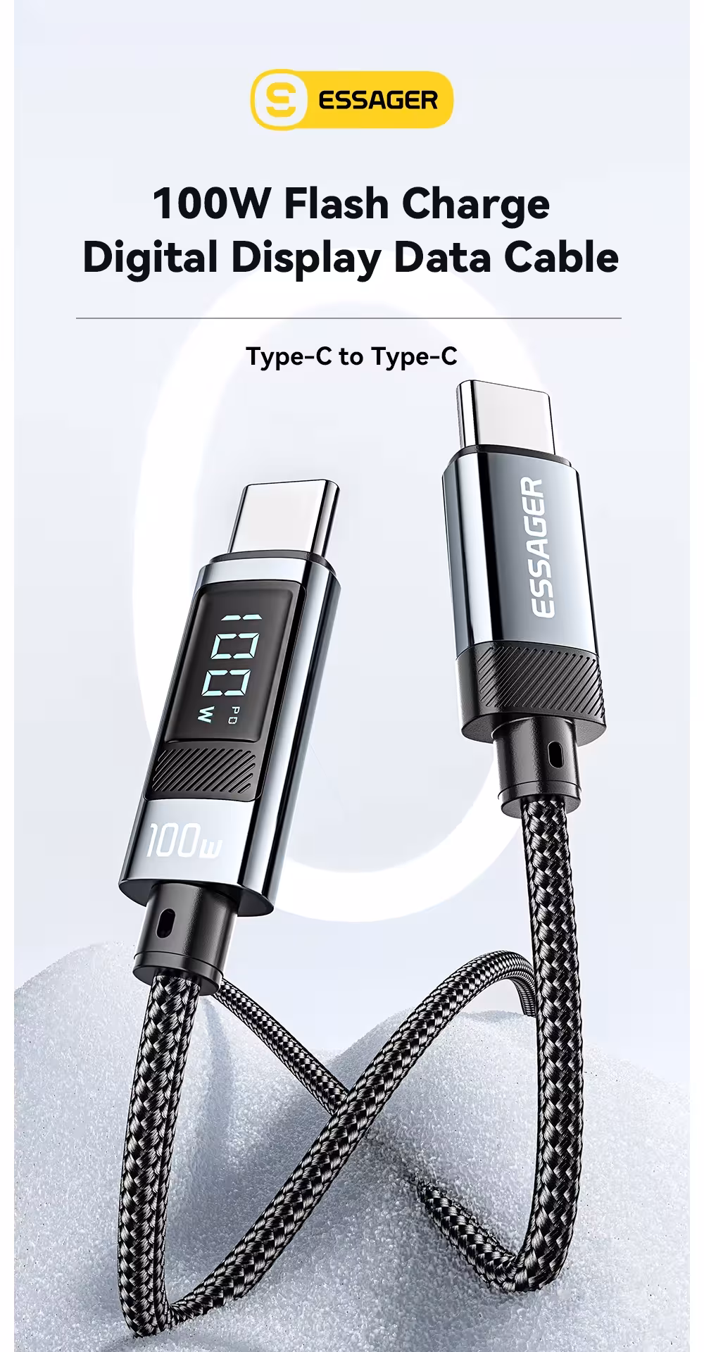 USB-C kabelis 240W