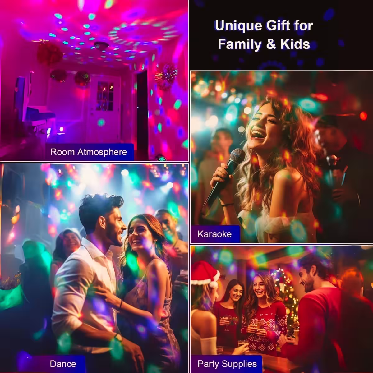 RGB scenos šviesos efektas