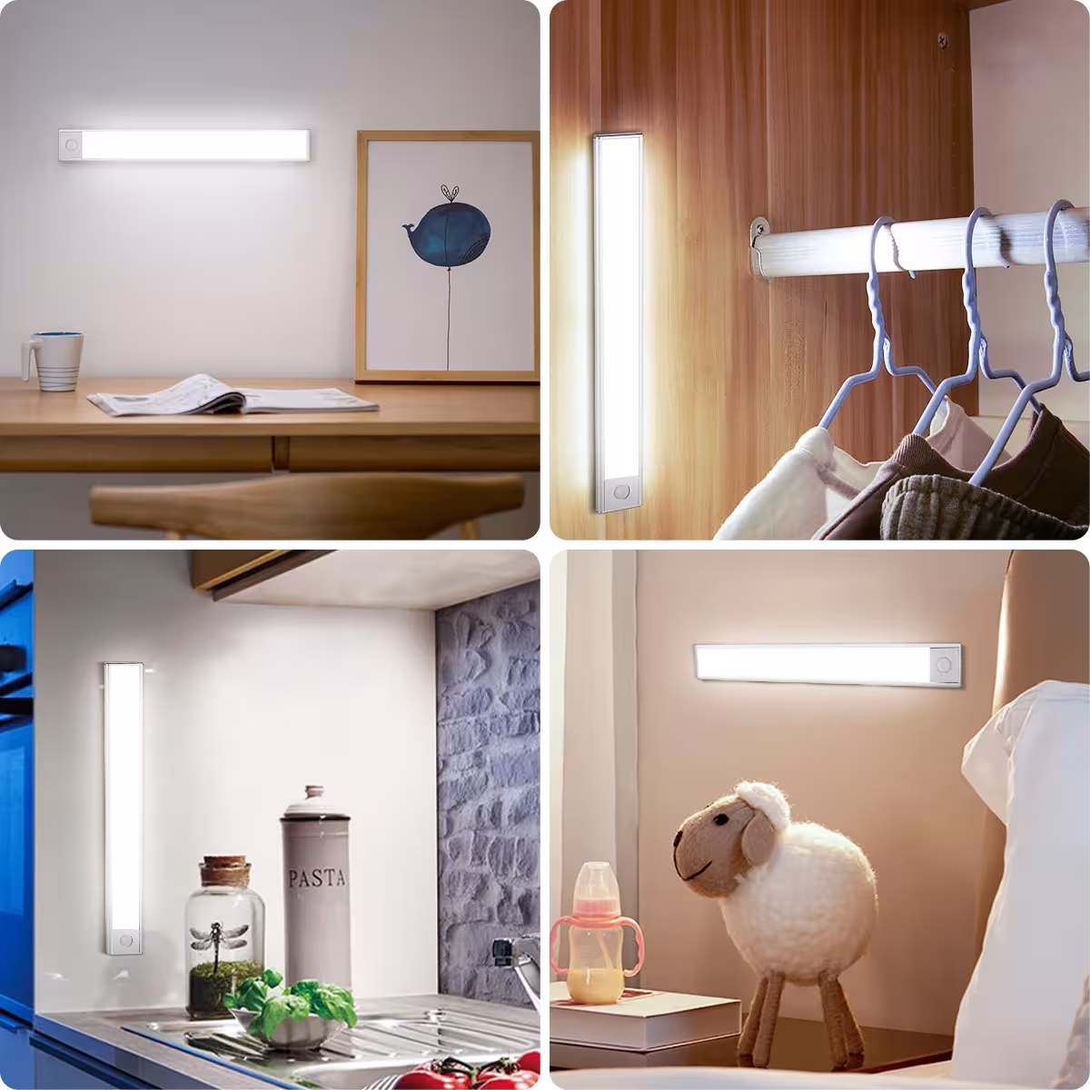 LED strip light with motion sensor