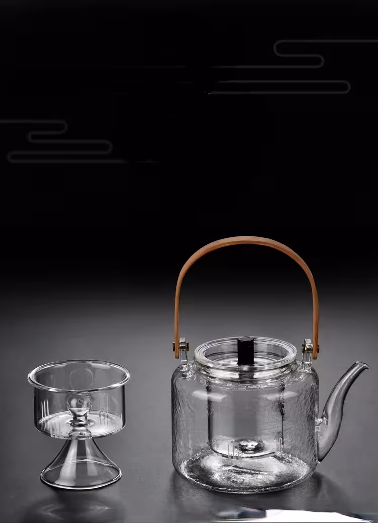 tetera de vidrio para cocina