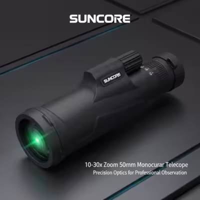 Monocular Zoom 10-30×50 con Lente Multicapa de Alta Resolución, para Excursiones y Observación de Pájaros