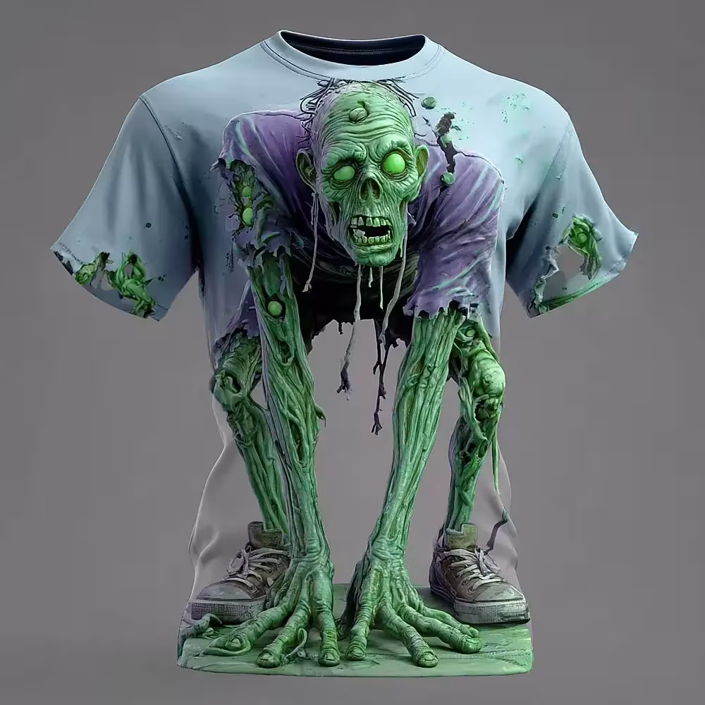 magliette a tema zombie di Halloween