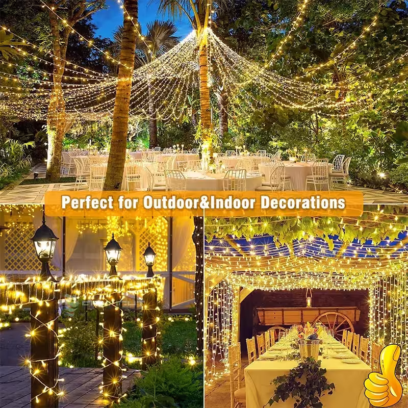 Outdoor LED string lights
