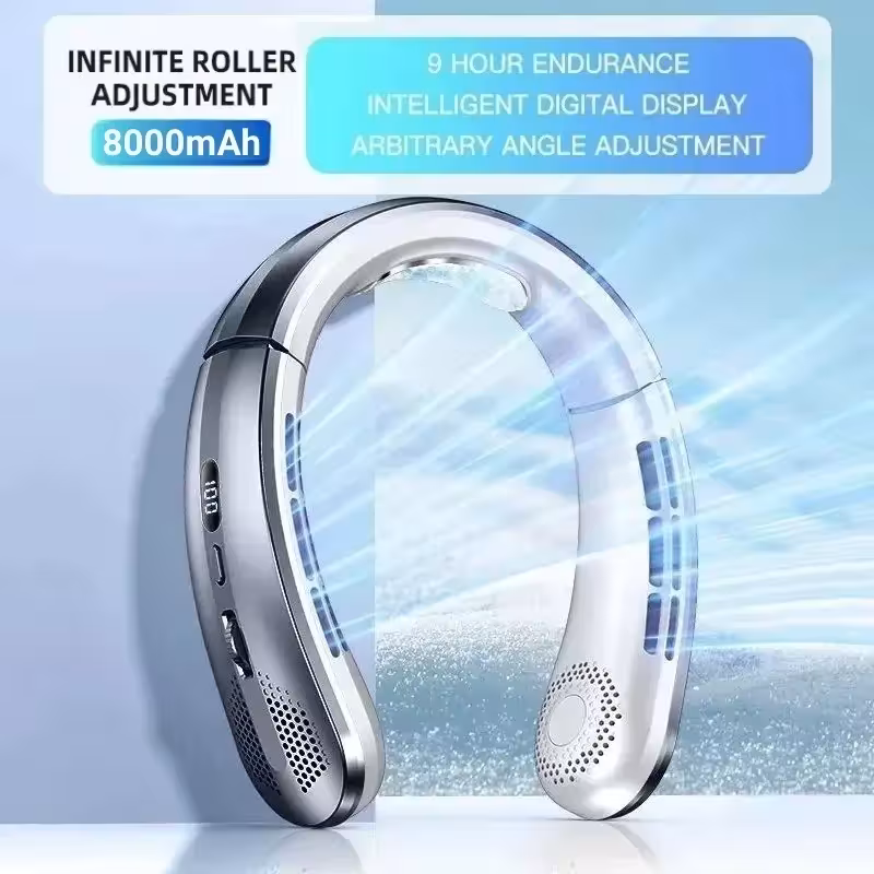 Portable neck fan