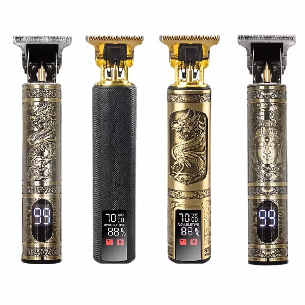 Electric hair trimmer T9 with LCD screen for men, beard and hair