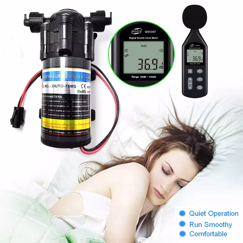 Hot Booster Silent 75 galonų pompa 24V nuolatinė srovė 70PSI aukšto slėgio savisinkaita
