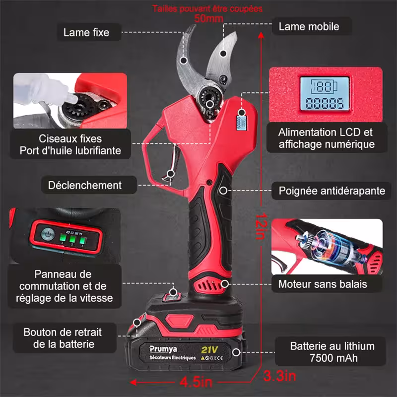 electric pruning shears 1000W