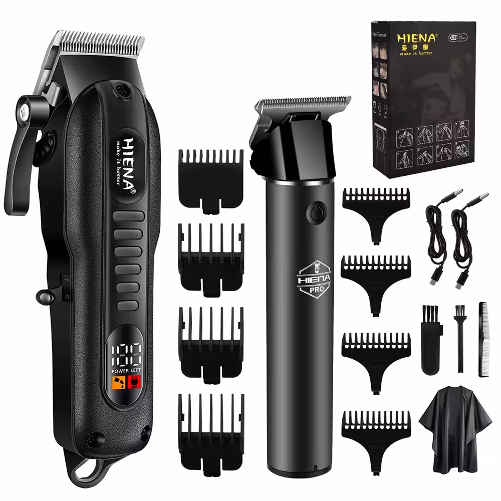 HIENA professional cordless hair cutting and beard trimming device