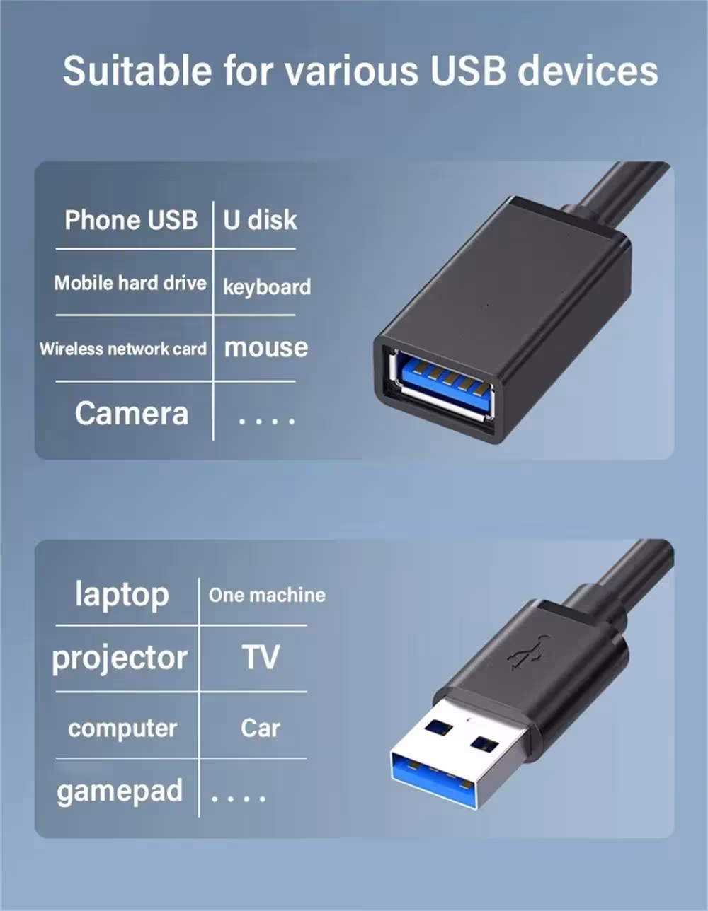 USB 3.0 pratęsimo kabelis