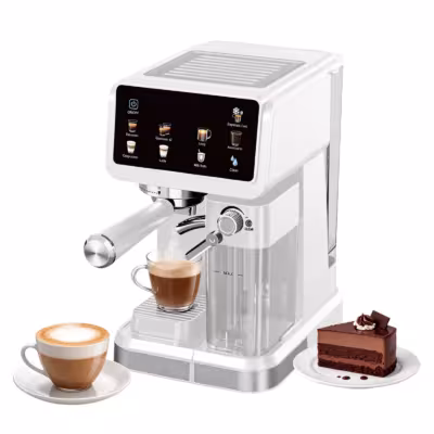 Machine à expresso 20 bars avec système automatique de mousse de lait, toutes fonctions