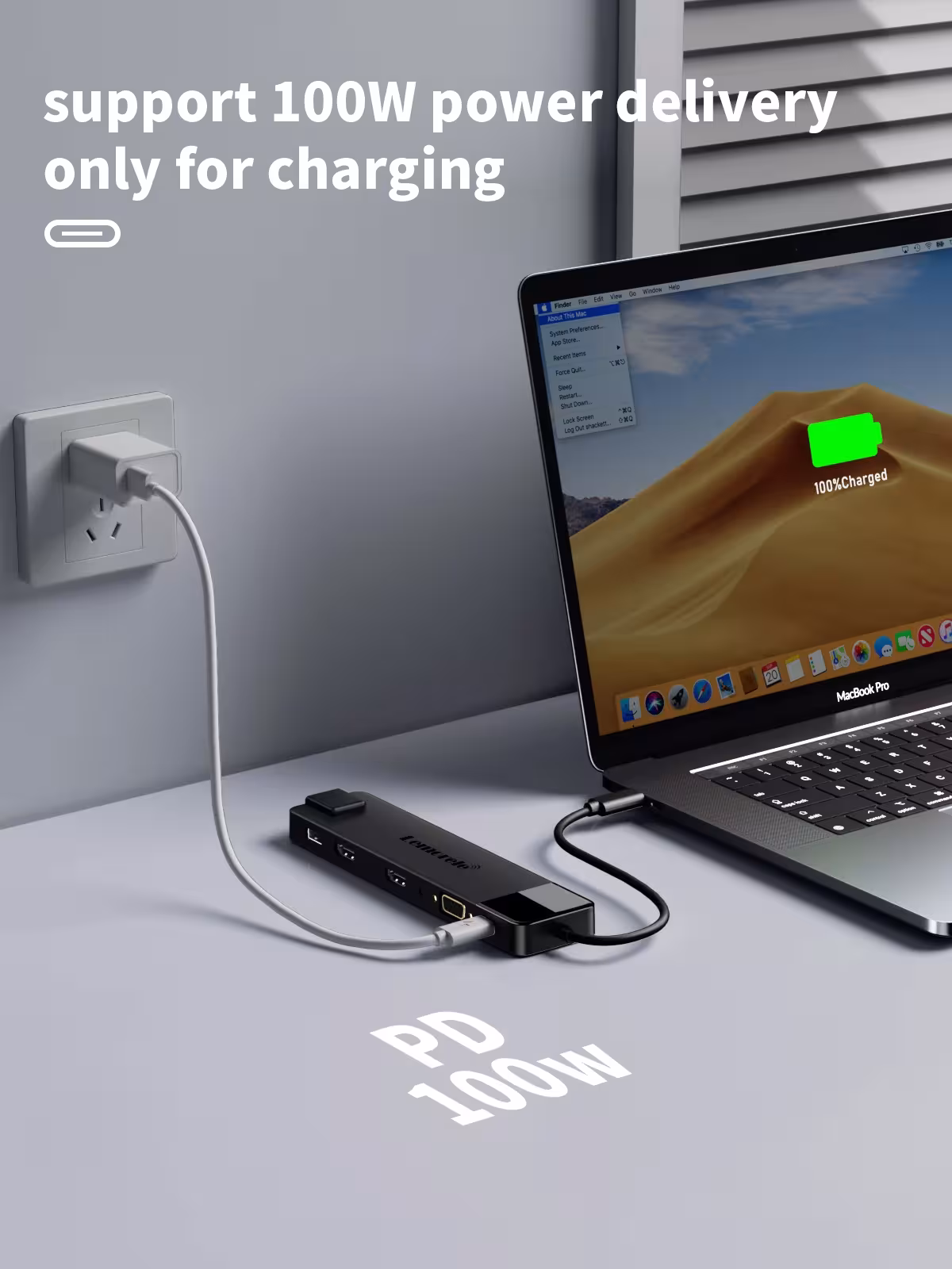 USB C dokavimo stotelė