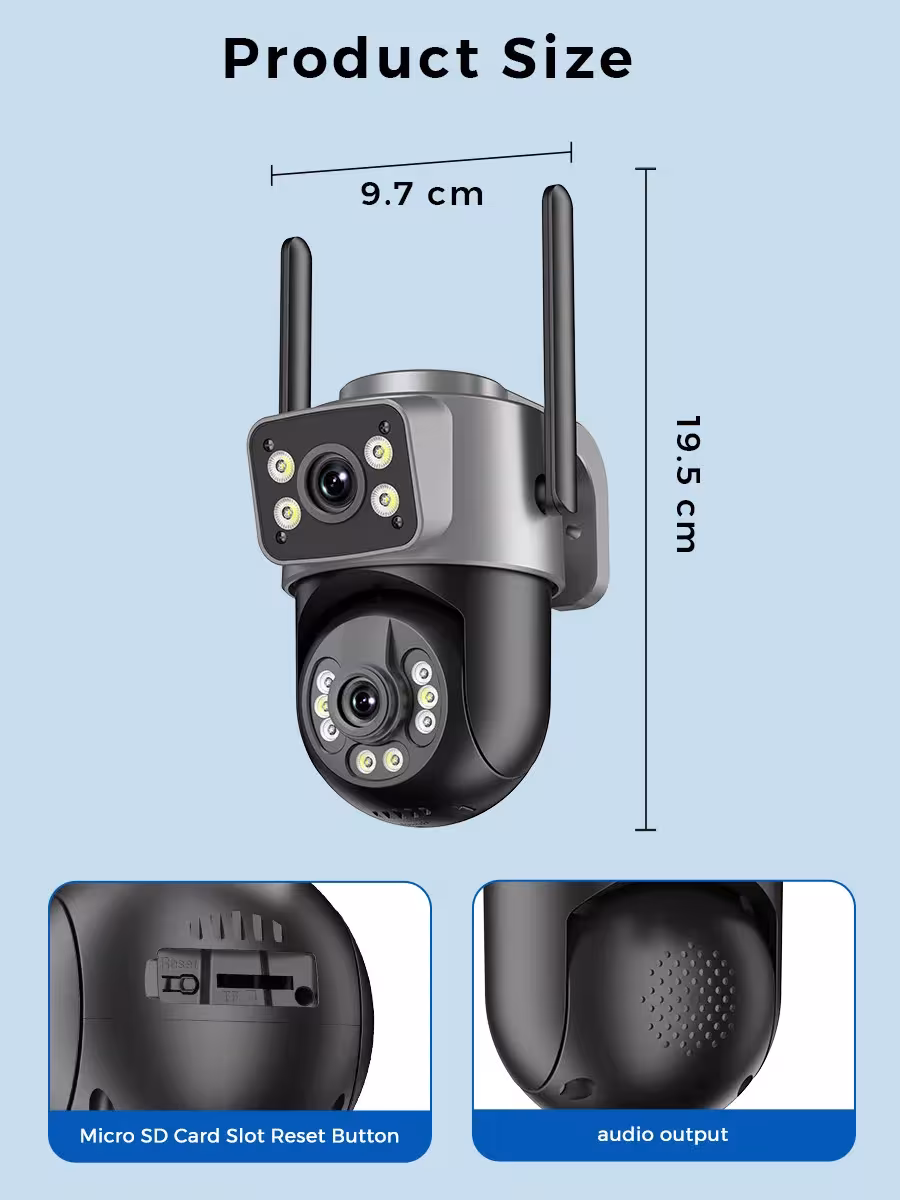 PTZ WiFi kamera su AI sekimu