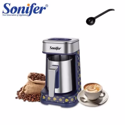 Bouilloire turque avec double mode de cuisson, protection anti-débordement, chauffage précis à 96-98°C, 250ml, 500W