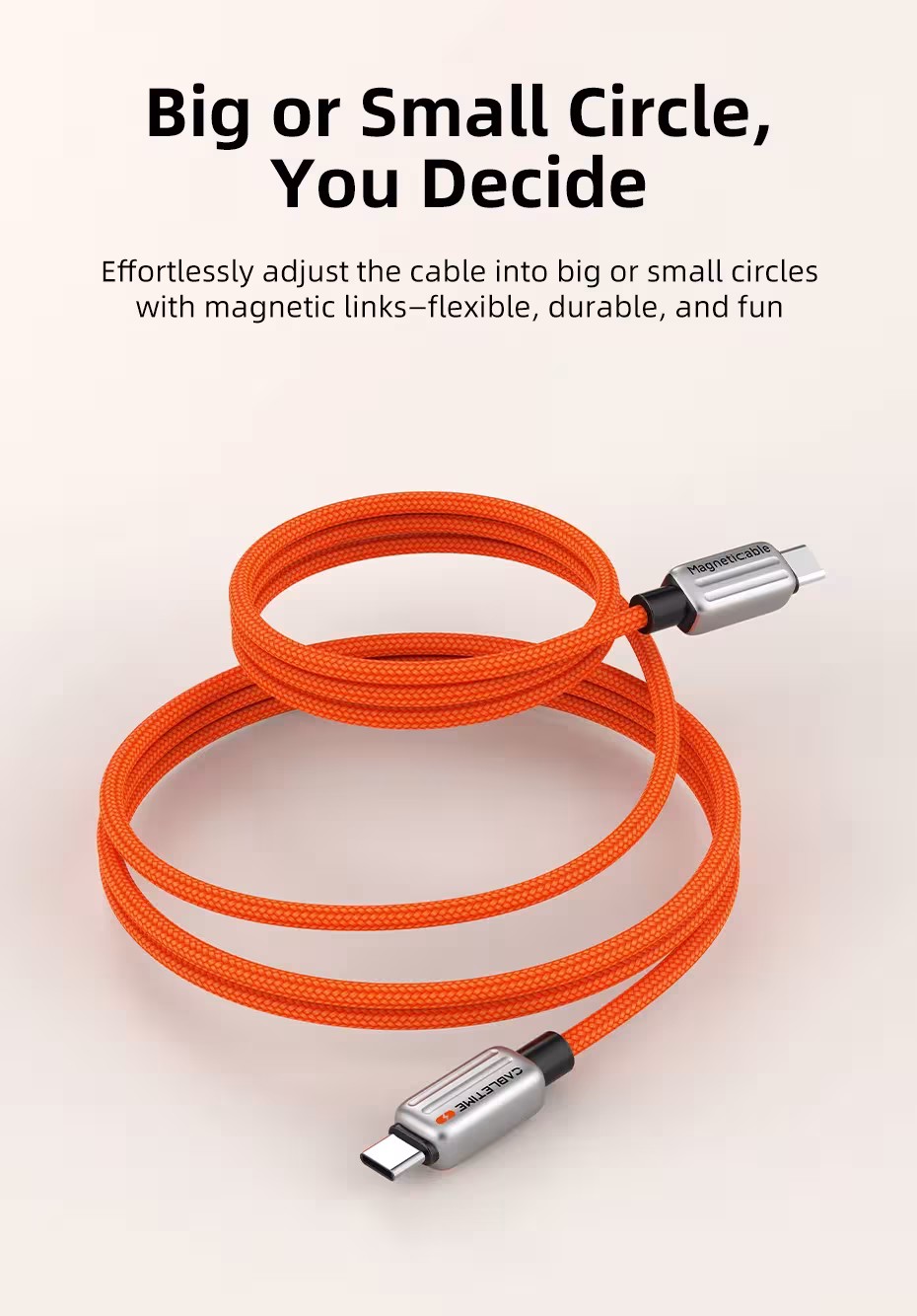 câble USB C magnétique