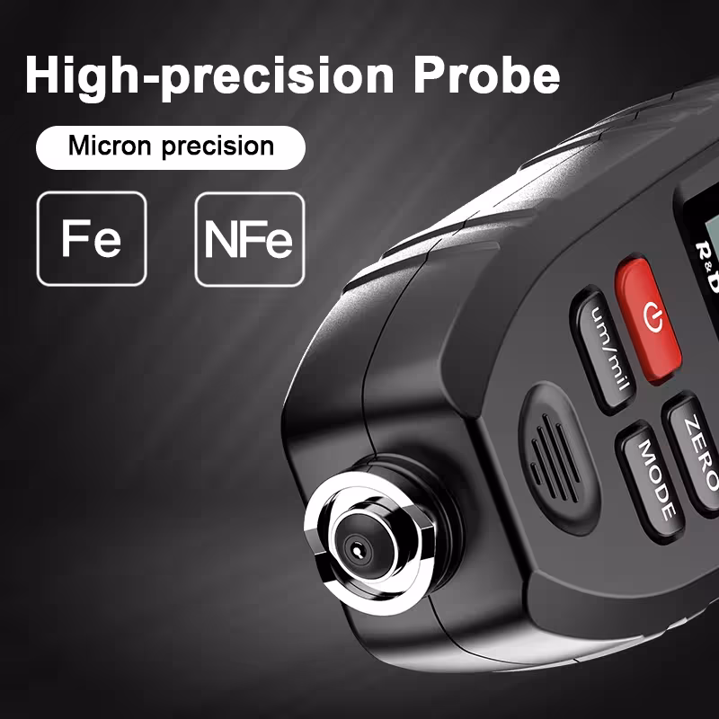 Medidor digital de espesor de pintura TC100 para automóviles, precisión de 0,1 micrones, para metales FE/NFE