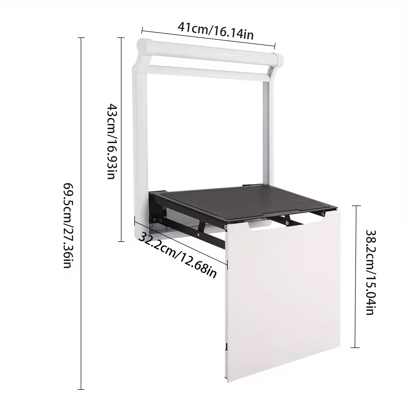Foldable shower stool