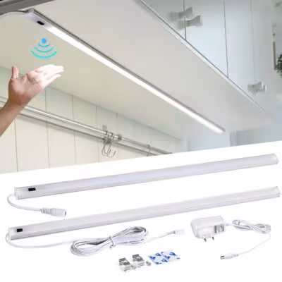 Lampada LED sotto mobile con sensore di movimento, per cucina e armadi, 30/40/50cm