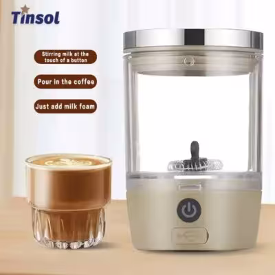 Naujas mini elektrinis pieno šildytuvas cappuccino mišiklys karštiems ir šaltiems gėrimams