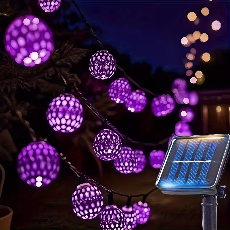 solar powered string lights