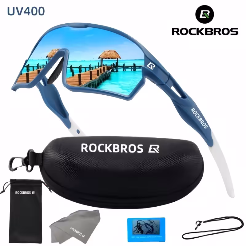 ROCKBROS polarized cycling glasses for MTB mountain and road bikes UV400 sun protection unisex
