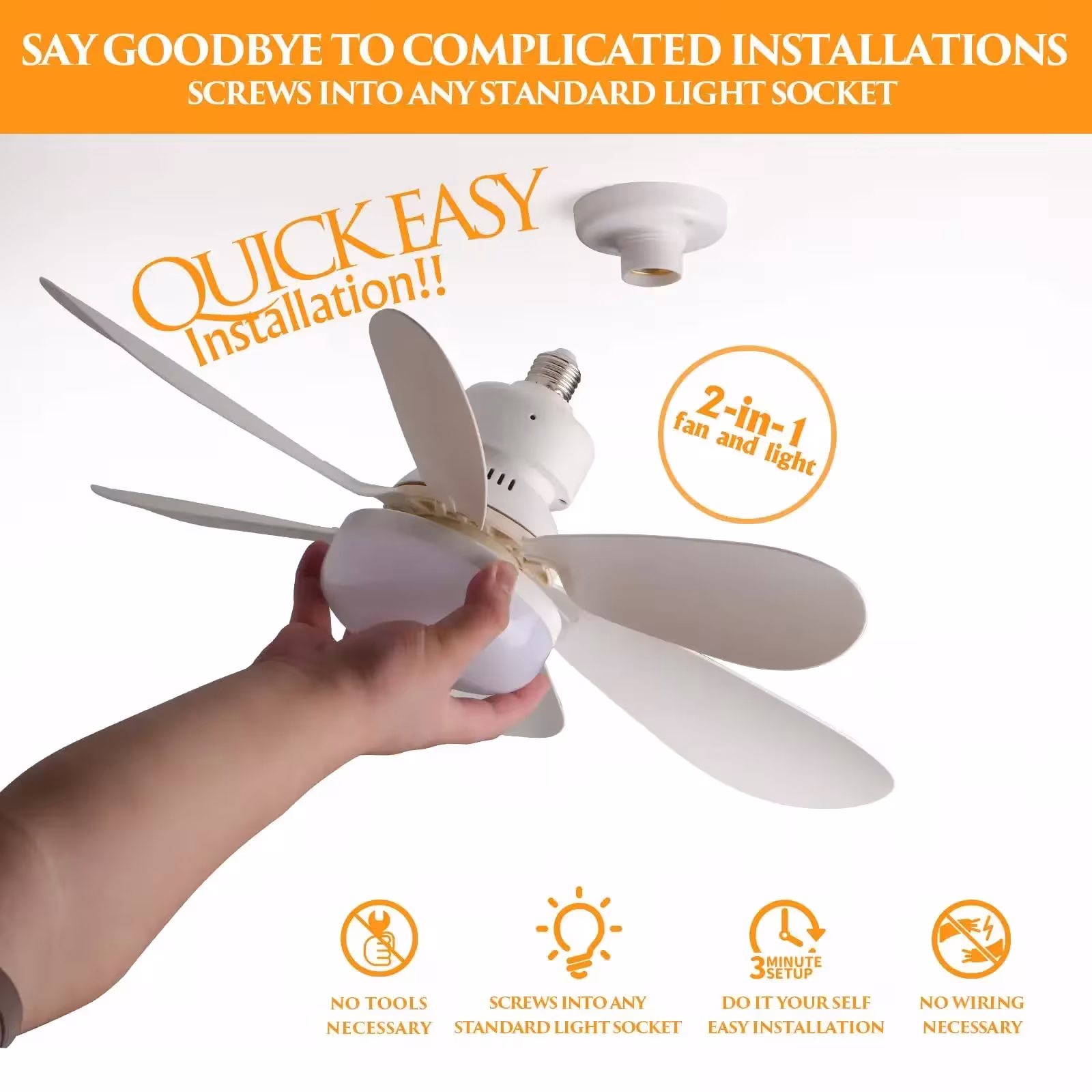LED ceiling fan light