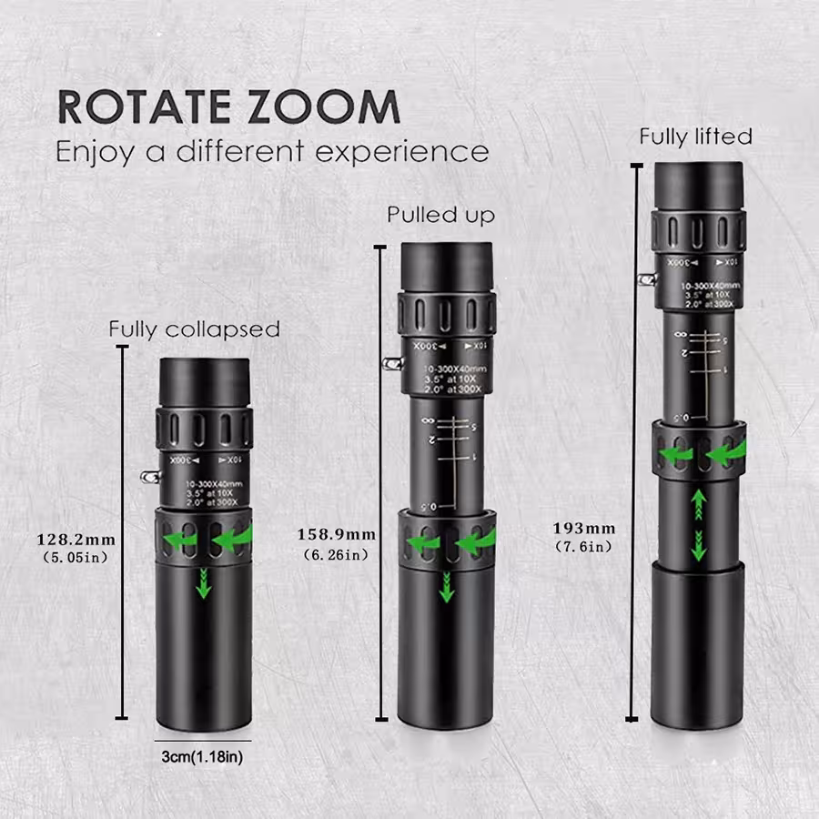 monocular 10-300x40