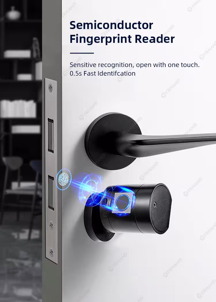 Smart door lock with fingerprint sensor