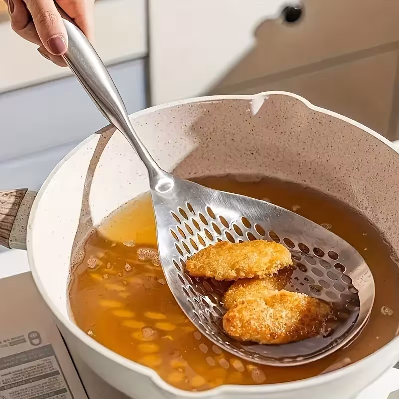 cucchiaio forato in acciaio inossidabile
