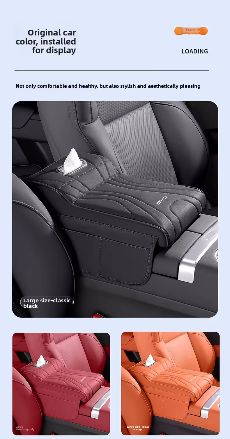 Armrest box lifting cushion