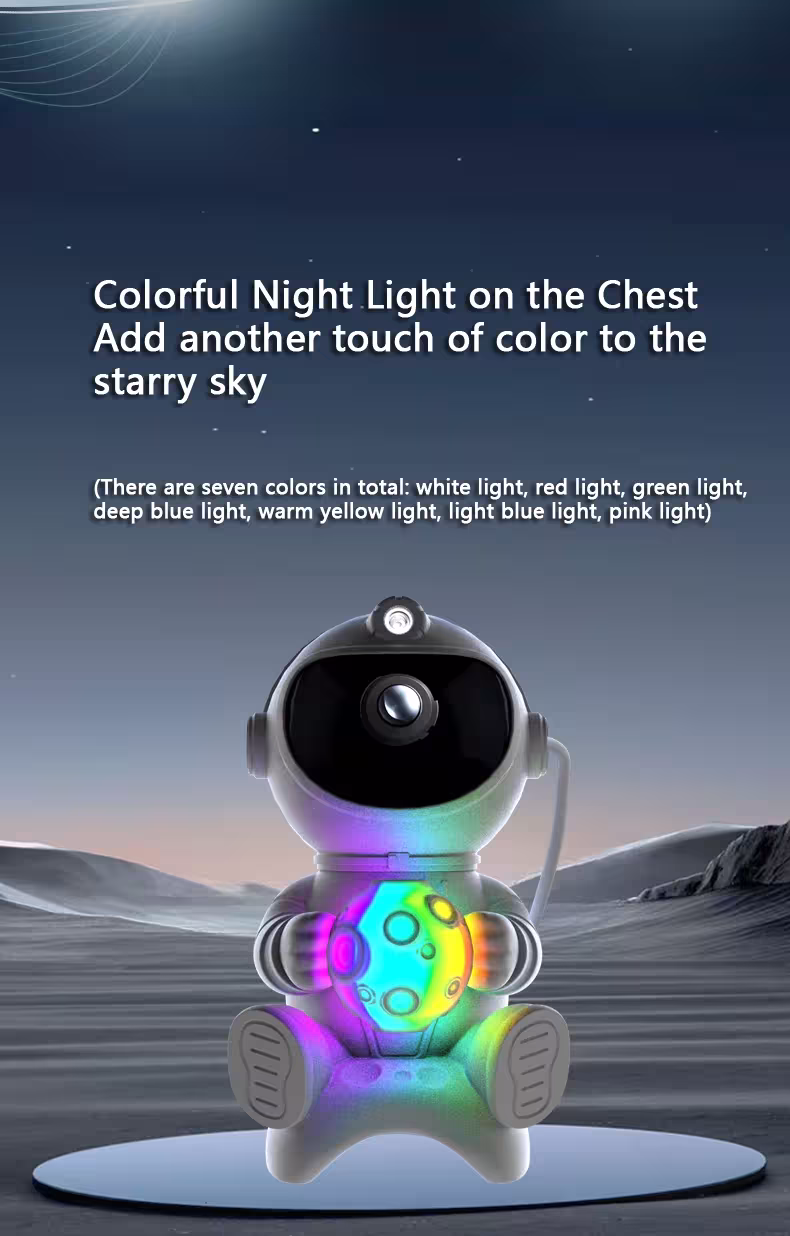 Projecteur de nuit à étoiles LED Astronauto