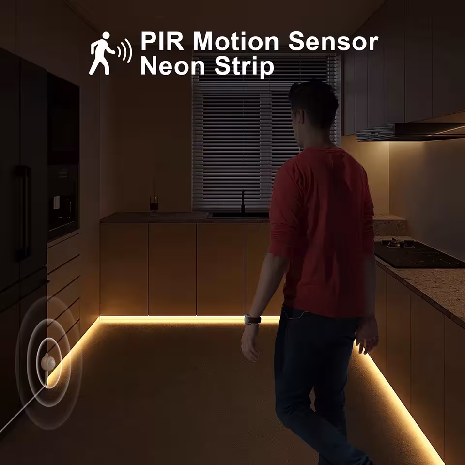 judesio jutiklio LED juosta