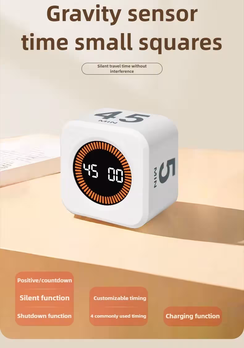 cubo con temporizador gravitacional