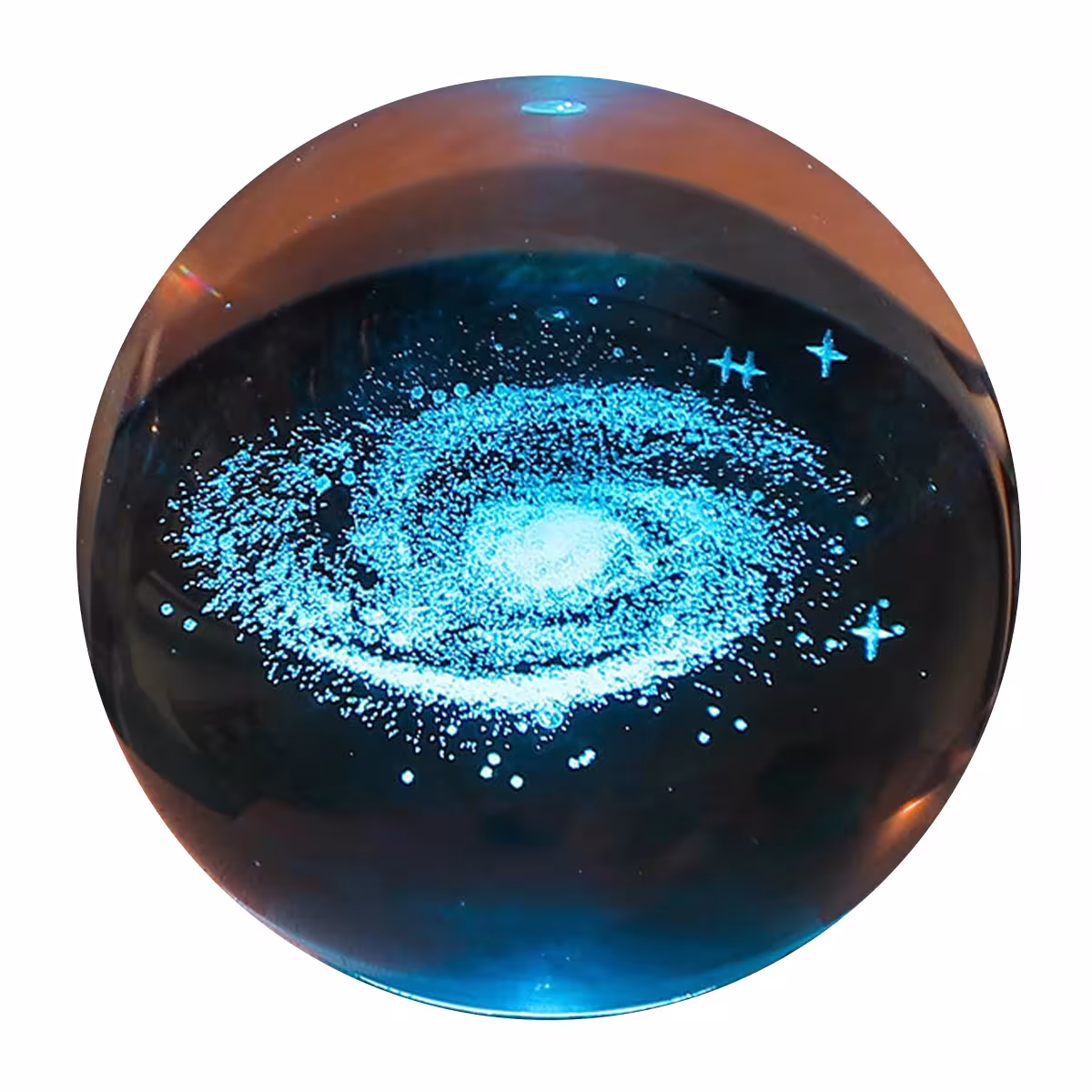 lampe de nuit en forme de boule de cristal