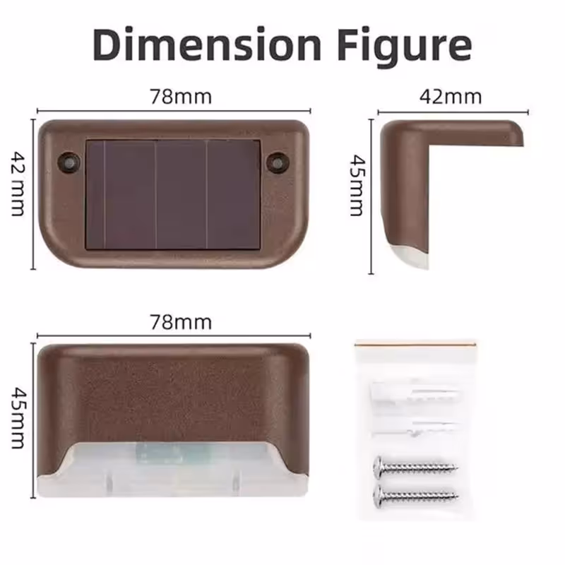 luminaire LED solaire pour escaliers