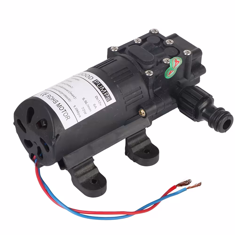 Diafragminis vandens purkštuvas 12V 220V elektrinė pompa 5.5L/min 130PSI DP-537