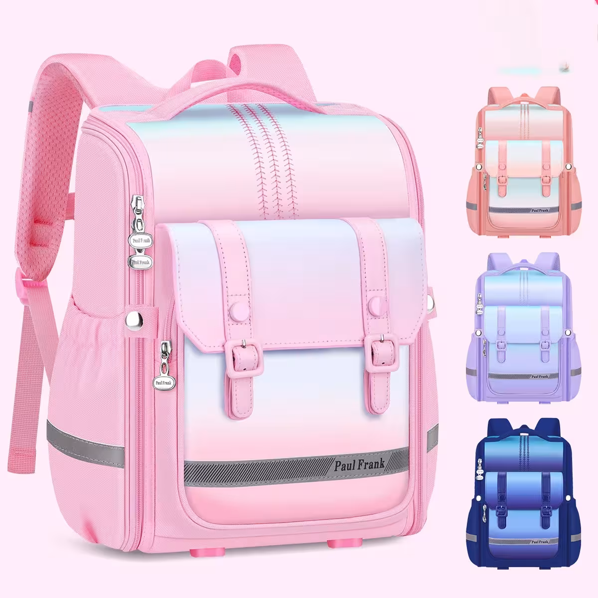 Sac à dos orthopédique pour enfants, idéal pour les filles et les garçons, résistant à l'eau, adapté aux élèves du primaire pour transporter leurs livres.