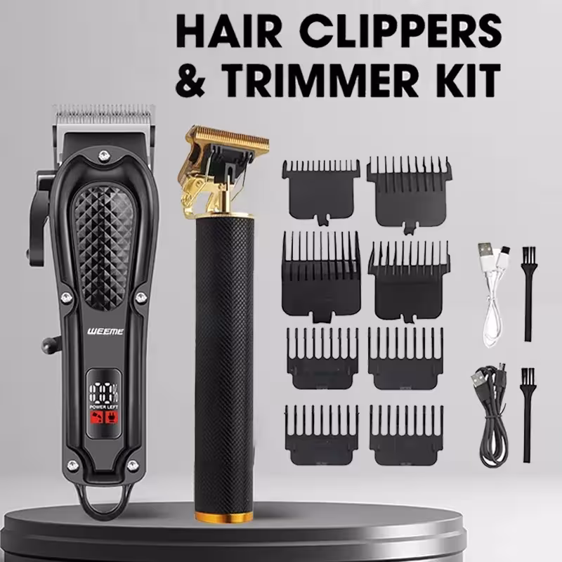 Macchina professionale per capelli regolabile per uomo – taglia capelli wireless ricaricabile con lame in acciaio inossidabile