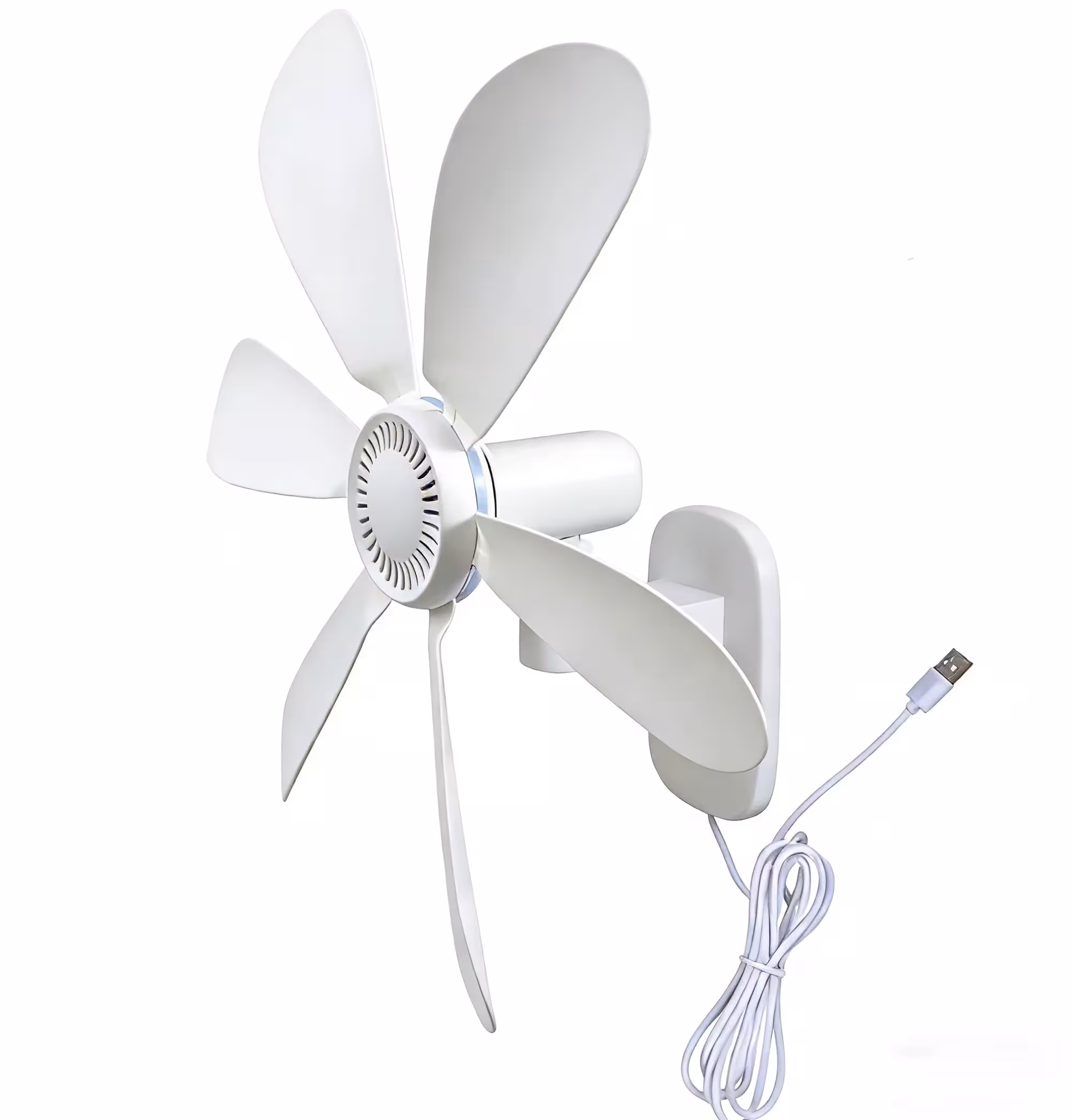 Wall-mounted USB fan