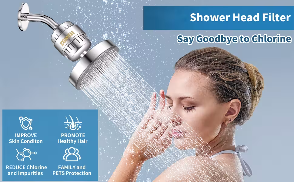 pommeau de douche filtrant