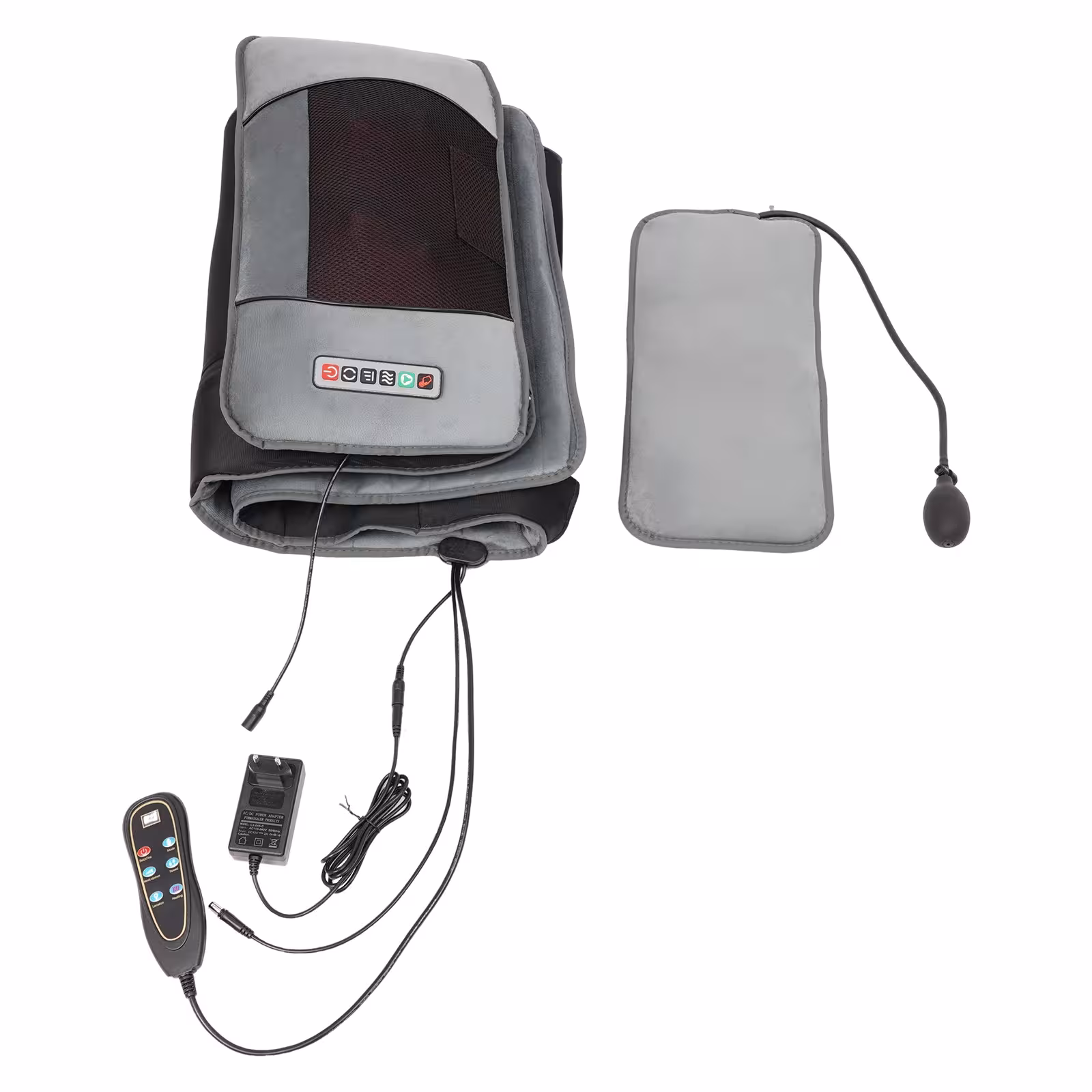 Massage mat with heating function.