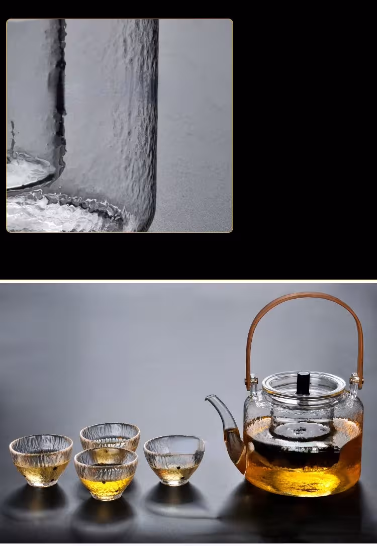 tetera de vidrio para cocina