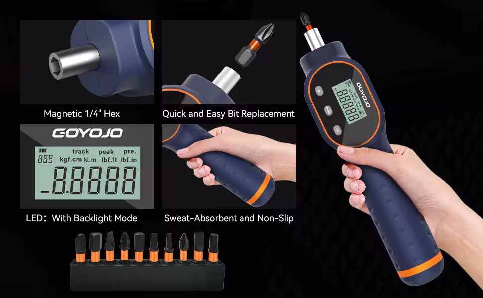 Digital torque screwdrivers