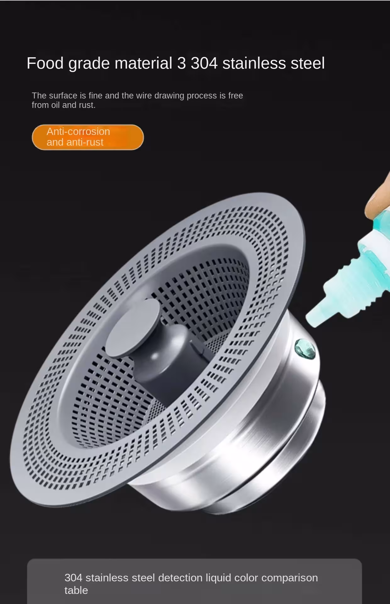 filtre pour lavabo avec bouchon
