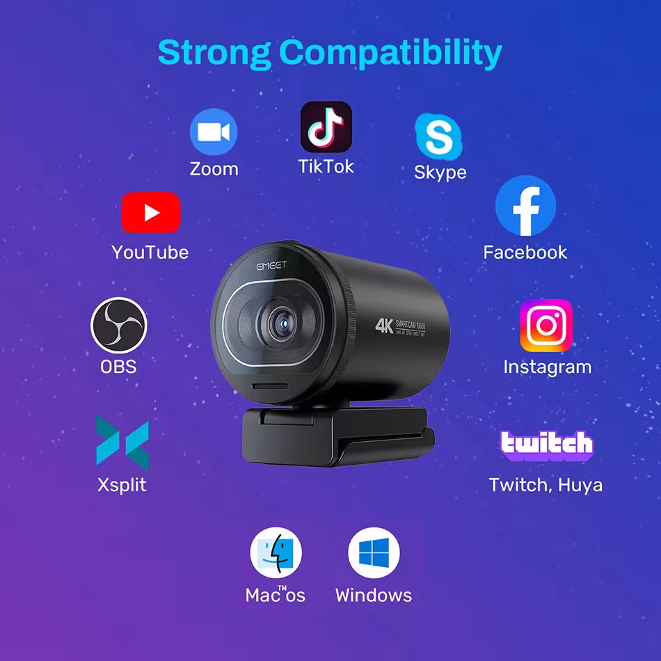 4K cámara de transmisión USB