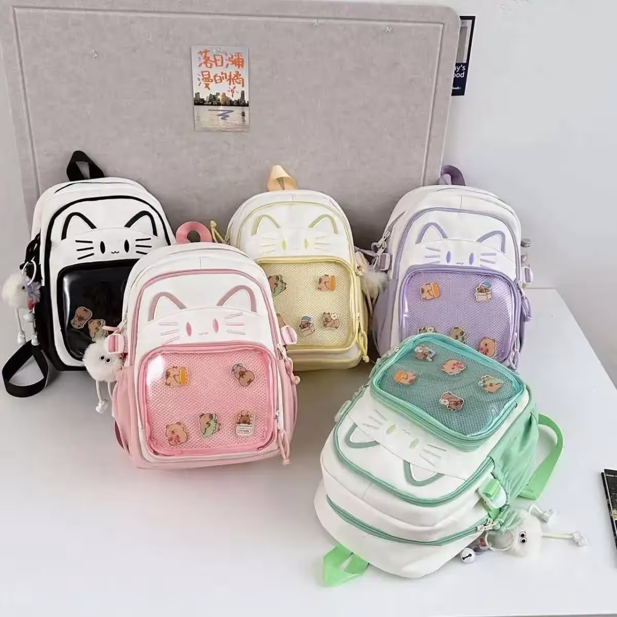 mochila transparente