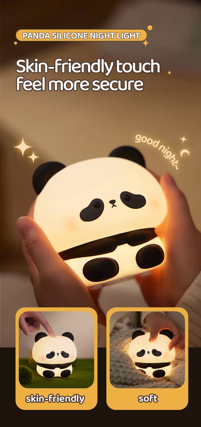 Lámpara panda LED
